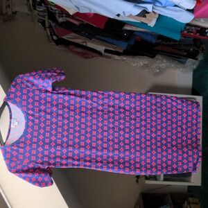 Lularoe Julia pink and navy